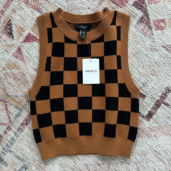 Forever 21 Sweaters - Checkered vest
